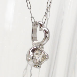 乐天商城 - 一粒ダイヤモンド ネックレス ペンダント ソリティア ダイヤ 0.08ct pt900 プラチナ チェーン 品質保証書 女性 レディース ジュエリー アクセサリー 人気 おすすめ プレゼント ギフト 贈り物 送料無料 SSS