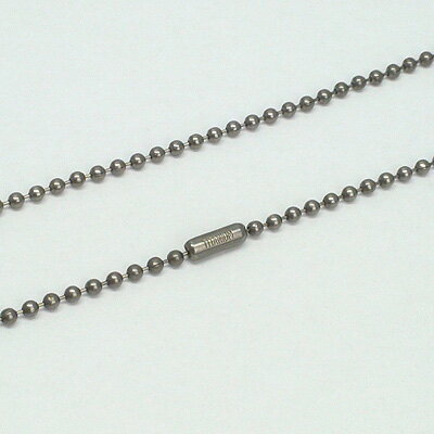 ネックレス チタン チェーン ボールチェーン 2.3mm 幅 全長 30cm 35cm 40cm 45cm 50cm 55cm 60cm 65cm レディース ...