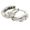 フープピアス 中折れピアス ダイヤモンドピアス ダイヤ 0.12ct 18金 k18 18k イエローゴールド ピンクゴールド ホワイトゴールド レディース ジ...