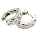 フープピアス 中折れピアス ダイヤモンドピアス ダイヤ 0.08ct 18金 k18 18k イエローゴールド ピンクゴールド ホワイトゴールド レディース ジ...