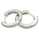 フープピアス 中折れピアス ダイヤモンドピアス ダイヤ 0.36ct 18金 k18 18k イエローゴールド ピンクゴールド ホワイトゴールド レディース ジ...