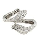 フープピアス 中折れピアス ダイヤモンドピアス ダイヤ 0.12ct 18金 k18 18k イエローゴールド ピンクゴールド ホワイトゴールド レディース ジ...