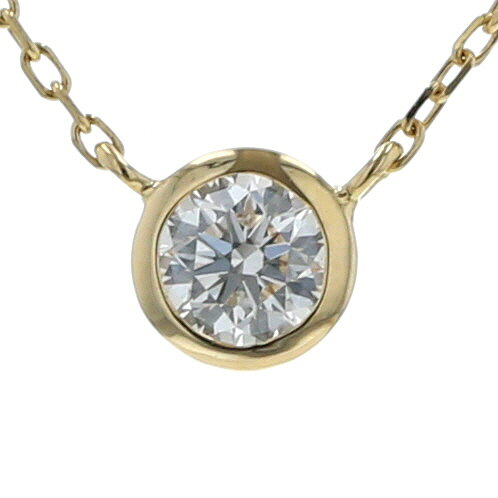 樂天商城 - ete エテ K18YG イエローゴールド ネックレス ダイヤモンド 0.15ct ブライトコレクション 現行 1粒 40cm 【新品仕上済】【zz】【中古】【送料無料】