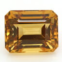 ブラジル産 天然シトリン（黄水晶） 6.97ct ステップカット ルース 《sq_size》 【あす楽】【sale-a】【mtm】【RCP】