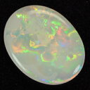 天然ホワイトオパール 0.97ct オーバルカボッション ルース 《ov_190size》 【1万円以上 ケース付 送料無料 ソーティングメモ無料】 【あす楽】...