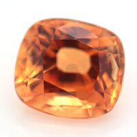 マダガスカル産天然オレンジサファイアクッションカットルース0.81ct【1万円以上ケース付送料無料ソーティングメモ無料】