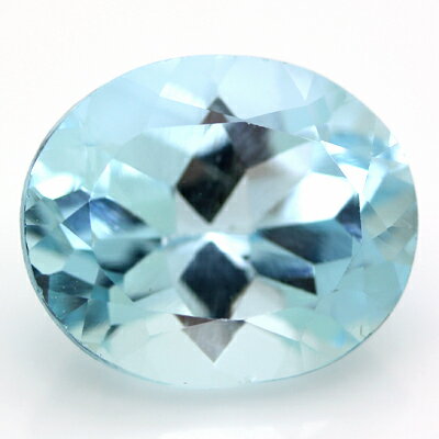 【在庫処分特価】ブラジル産 天然ブルートパーズ オーバルカット 7.46ct ルース 宝石 裸石 11月誕生石 《ov_240size》