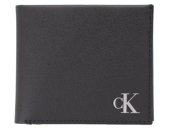 ■■■　訳あり特価商品　■■■　#285　Calvin Klein Jeans　カルバンクライン ジーンズ　二つ折り財布　K50K509866　ブラック　牛革　レザ..