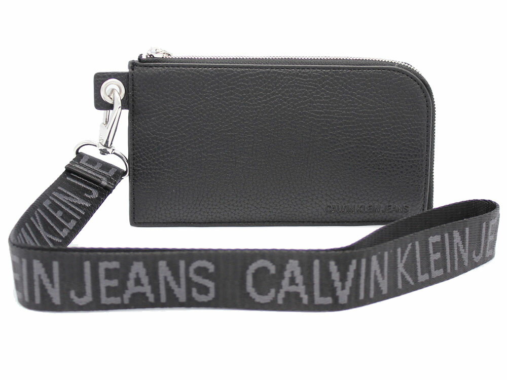 Calvin Klein Jeans　カルバンクライン・ジーンズ　リストレット　小物ポーチ　長財布　K60K608013　ブラック　【セール】