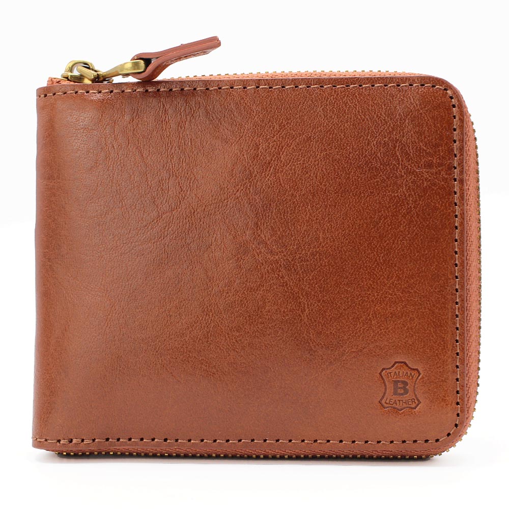 BELLIES YORK　[ ベリーズヨーク ]　ふたつ折り財布　BYHL99837BK　ブラック　ベジタブルタンニンイタリアンレザー　牛革　「エイジングを楽しむ革小物」　ラウンドファスナー二つ折り財布