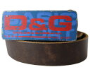 Ｄ＆Ｇ ベルト（メンズ） ■■■　訳あり特価商品　■■■　　D&G　ディーアンドジー　ND0FF7-80938　ベルト　ダメージ加工　牛革　レザー　ダークブラウン　サイズ 75cm〜85cm（調整不可）※ ベルトとバックルの取付け箇所で1ヵ所ビス穴が少し大きいため、若干のぐらつきが御座います。