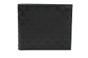 EMPORIO ARMANI≪エンポリオ・アルマーニ≫2つ折財布・小銭入れ付きYEM122-YC043 ブラック カーフレザー 【★期間限定セール】