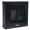 ヒューゴボス HUGO BOSS ベルト セット 50537099 Gomero ブラック ブラウン リバーシブル ピン&プレートバックル イタリアンレザー 牛革 ロゴループ ボス