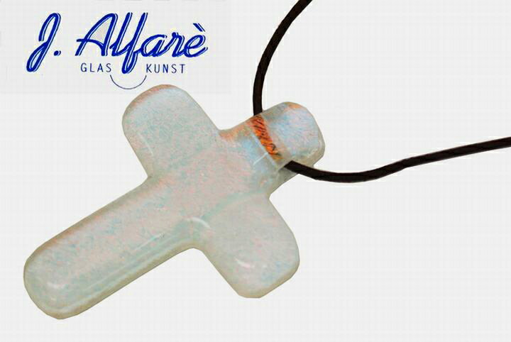 Rakuten - J.Alfare　　≪ジョセフ・アルファーレ≫チョーカー　/ 13　Cross　オレンジオーストリアガラス製ハンドメイド　【セール】　クロス