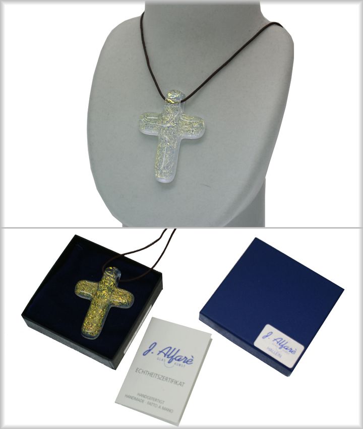 J.Alfare　　≪ジョセフ・アルファーレ≫チョーカー　/ 17　Cross　ゴールドオーストリアガラス製ハンドメイド　【セール】　クロス