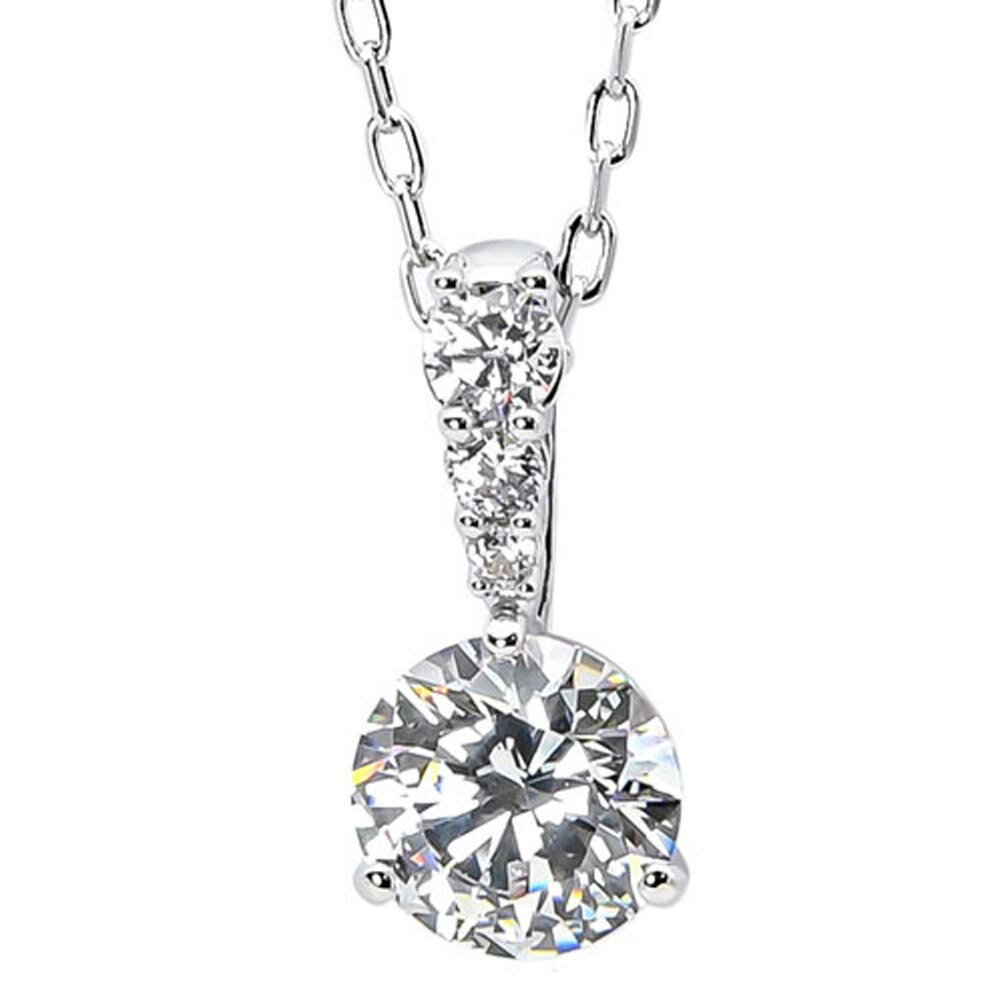 Rakuten - スワロフスキー　SWAROVSKI　ネックレス　5472635　Stilla　スティラ　ペンダント　ロジウムコーティング　ラウンドカット