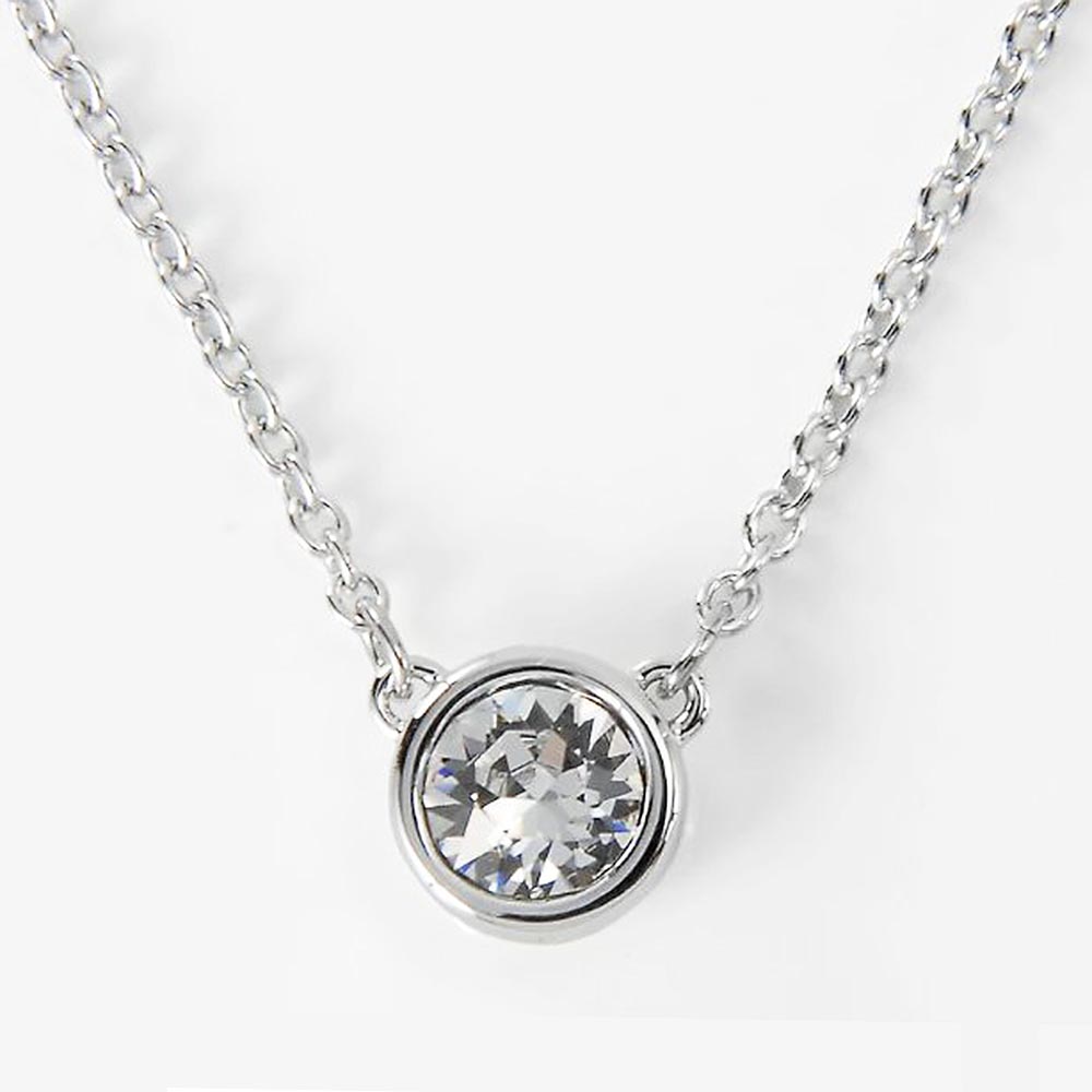 Rakuten - スワロフスキー　SWAROVSKI　ネックレス　5696039　Imber　インバー　ペンダント　ロジウムシルバー　ラウンドカット　クリスタル