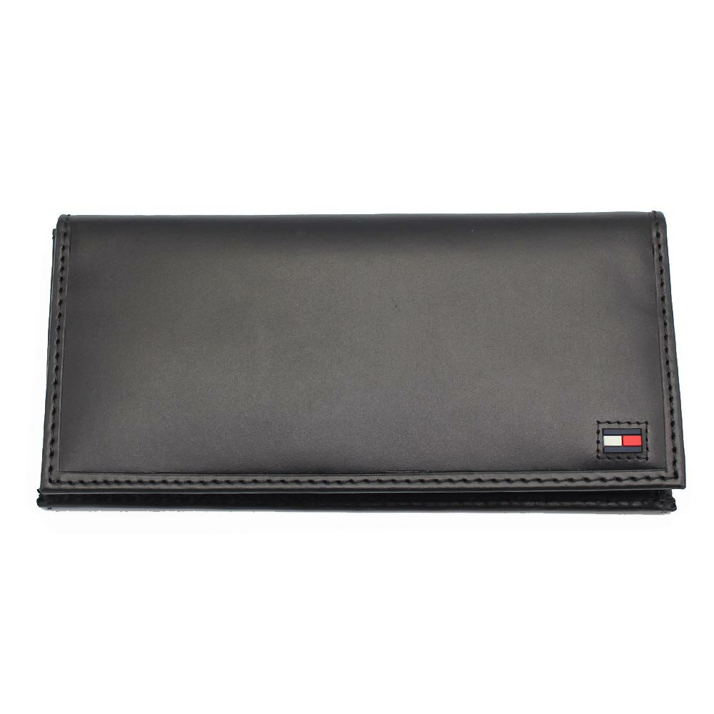 トミーヒルフィガー　TOMMY HILFIGER　長財布　31TL19X013　ブラック Black　牛革 レザー　HIGHLAND　ハイランドシリーズ