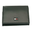 トミーヒルフィガー　TOMMY HILFIGER　コインケース　31TL25X015　ブラック BLACK　レザー　牛革　ハイランド　HIGHLAND　牛革　小銭入れ