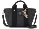 【訳あり特価】 ジョリージョリ Jolie Joli ハンドバッグ 2018027-001 ブラック & ブラック デニムバッグ レディース ※両側面にデニム色...