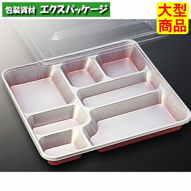 サイズ:348×316×40mm　商品説明本体材質：HIPS(ポリスチレン)特性：PSの耐衝撃性を改善した素材です。耐熱温度：90℃電子レンジ：△耐油性：△保温・断熱性：×耐寒性：△蓋材質：OPS(ポリスチレン)特性：PSを延伸処理することで強度を高めた透明素材です。耐熱温度：80℃電子レンジ：×耐油性：△保温・断熱性：×耐寒性：○※この商品は百貨店、デパート、スーパーなどへのお届けはできません。※取り寄せ商品の為、キャンセルや返品はお受けできません。