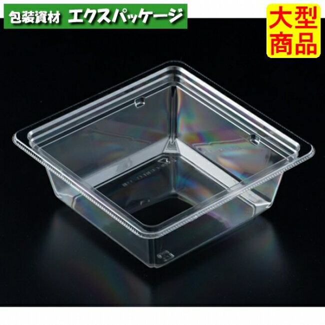 サイズ:147×147×55mm容量:700(首下容量500)材質:バイオPET入数:600(50×12袋)　商品説明素材:バイオPET耐熱性:60℃耐寒性:△耐油性:〇保温性:×特徴:透明・一部植物由来備考:日配・サラダ・フルーツ・冷し麺・冷総菜・お寿司・お刺身※取り寄せ商品の為、キャンセルや返品はお受けできません。