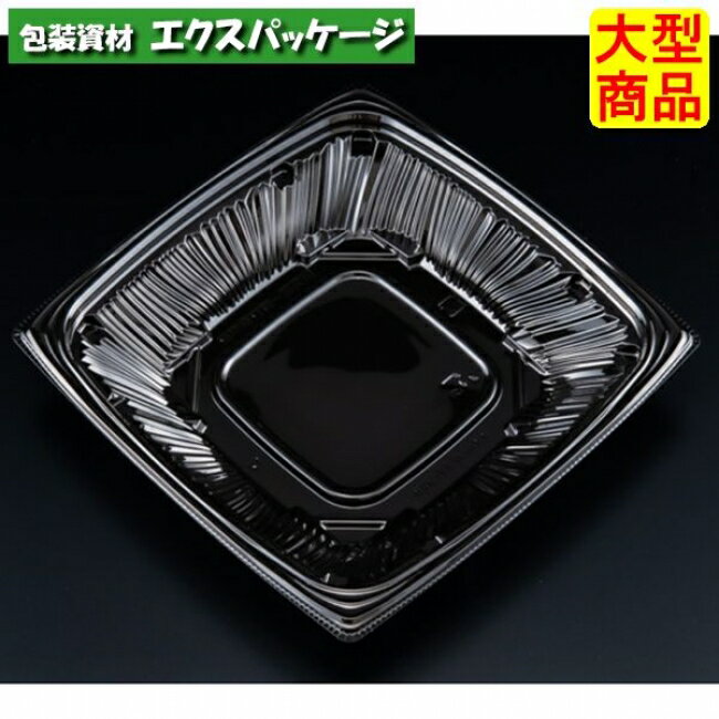 サイズ:172×172×30mm容量:490(首下容量300)材質:バイオPET入数:600(50×12袋)　商品説明素材:バイオPET耐熱性:60℃耐寒性:△耐油性:〇保温性:×特徴:透明・一部植物由来備考:日配・サラダ・フルーツ・冷し麺・冷総菜・お寿司・お刺身※取り寄せ商品の為、キャンセルや返品はお受けできません。