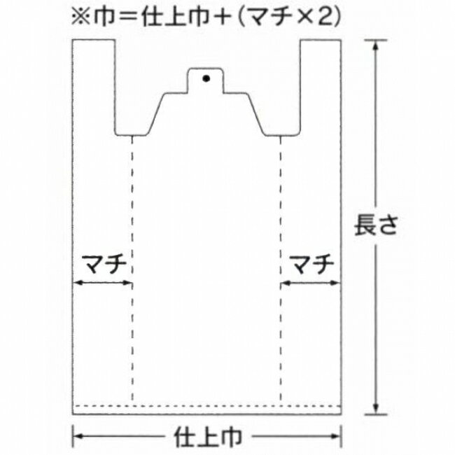 イージーバッグ　No.40　柄-1　波　100枚　HDPE　0470821　福助工業