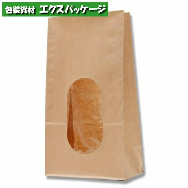 窓付袋 No.6 内側全面ラミネート 未晒無地 クラフト 1000枚入 #004080601 ケース販売 取り寄せ品 シモジマ