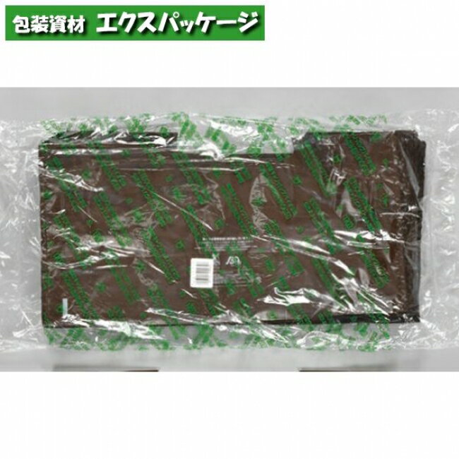 福助キャリーバッグ　バイオ25　無償提供可能袋　ブラウン　No.51　HDPE　100枚　0488992　福助工業