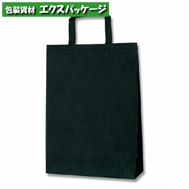 Fバッグ　M　黒　PP不織布　10枚入　#008739201　バラ販売　取り寄せ品　シモジマ