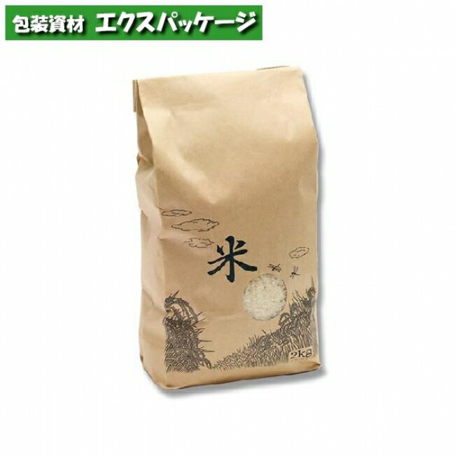 お米袋　1kg　米テープ　窓付　200枚入　#004193042　バラ販売　取り寄せ品　シモジマ