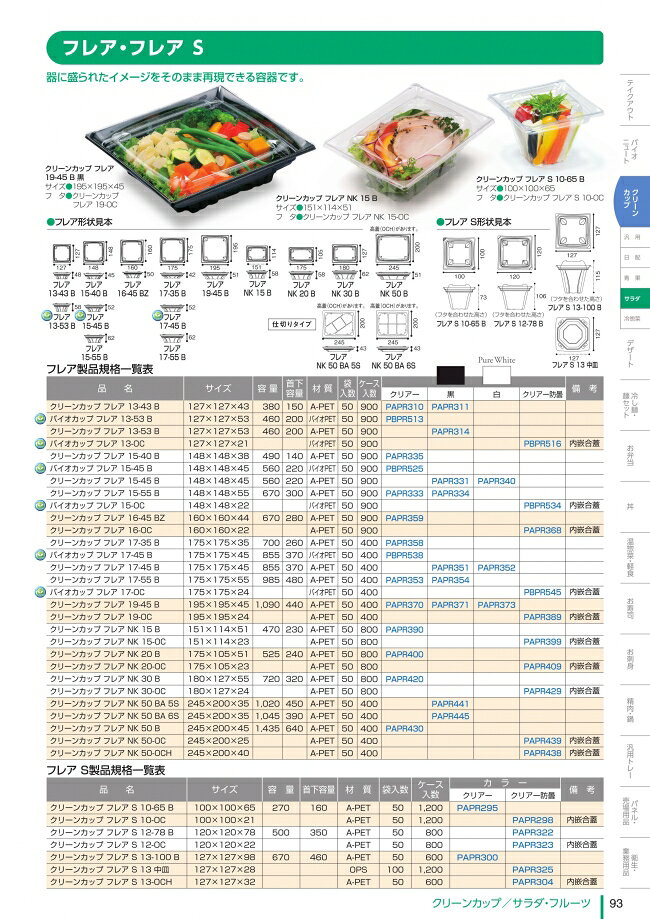 バイオカップ　フレア　15-45　B　クリアー　本体のみ　#PBPR525　900個入　ケース...