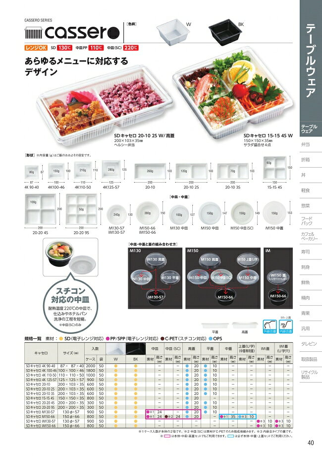 SD　キャセロ　20-10　2S　W　本体のみ　600枚入　#924852　ケース販売　大型商品...