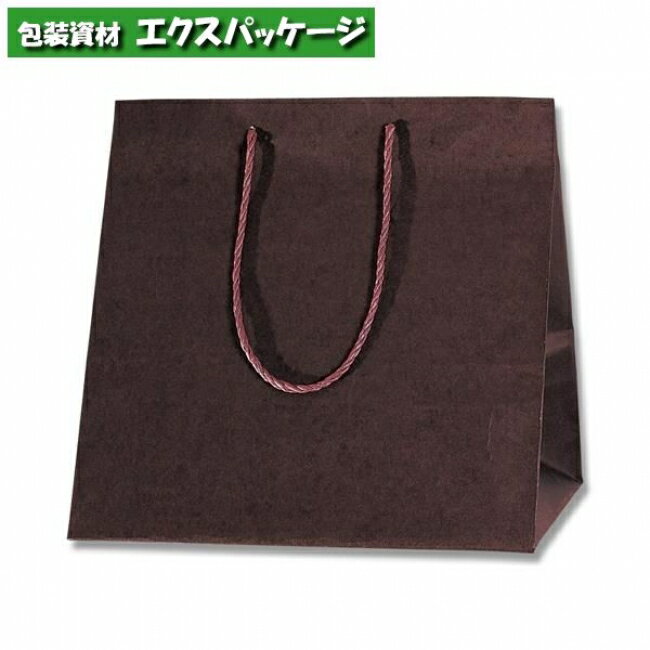 カラーアレンジバッグ　M　焦茶　50枚入　#006441021　ケース販売　取り寄せ品　シモジマ