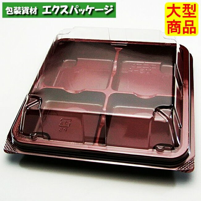 サイズ（外寸)136×138mm　　　（内寸)118×118mm 本体深17mm 蓋高22mmケース入数/1000(100枚×10袋)重量/8.55g材質/OPS色柄/R/B　商品説明●特徴本体とフタが分離しない一体型タイプのフードパック。セロファンテープなどを貼らなくても、本体とフタがカチン嵌め合わせ(はめあわせ)て閉じたままの状態にすることができる「嵌合(かんごう)タイプ」です。※取り寄せ商品の為、キャンセルや返品はお受けできません。