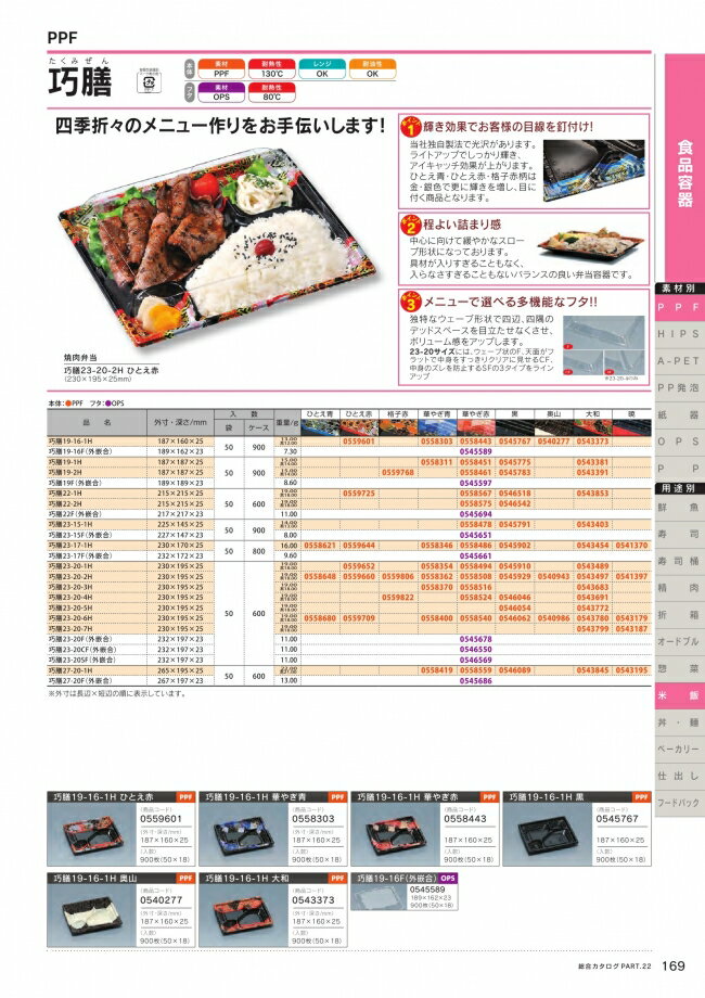 巧膳 19-2H 黒 本体のみ 900枚 05...の紹介画像2