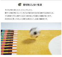 スミノエアミカラグ200cm×200cm日本製【送料無料ただし沖縄・離島は別途ご相談】防ダニ加工・防音(LL35)・ホットカーペット対応・遊び毛防止アートデザイン個性的