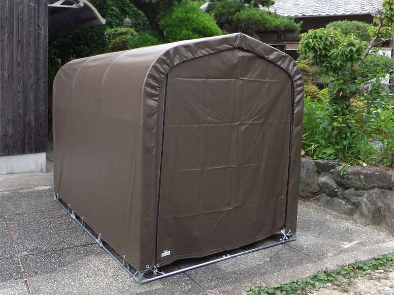 サイクルハウス 幅156cm×奥行220cm× 高さ165cm 3台用 耐久性抜群ターポリン生地 パ...