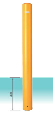 Rakuten - 車止め ポールタイプ鉄製Φ114.3mm×H850mm 固定式(埋込400mm)『FP-11』自宅前・駐車場・歩道で車をガード 格安 DIY 送料無料