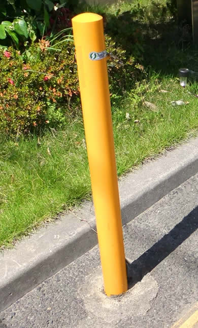 Rakuten - 車止め ポールタイプ鉄製Φ60.5mm×H850mm 差込式 フック1ヶ付き 『FP1-6S』自宅前・駐車場・歩道で車をガード 格安 DIY 送料無料