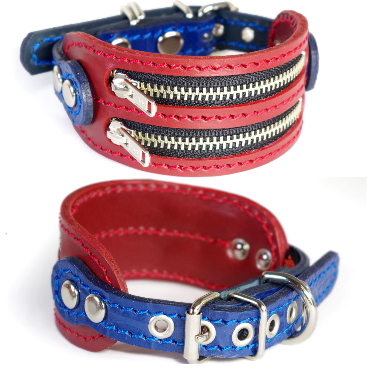 アウトレット：イタグレミニピン用4cm幅革首輪(25cm）