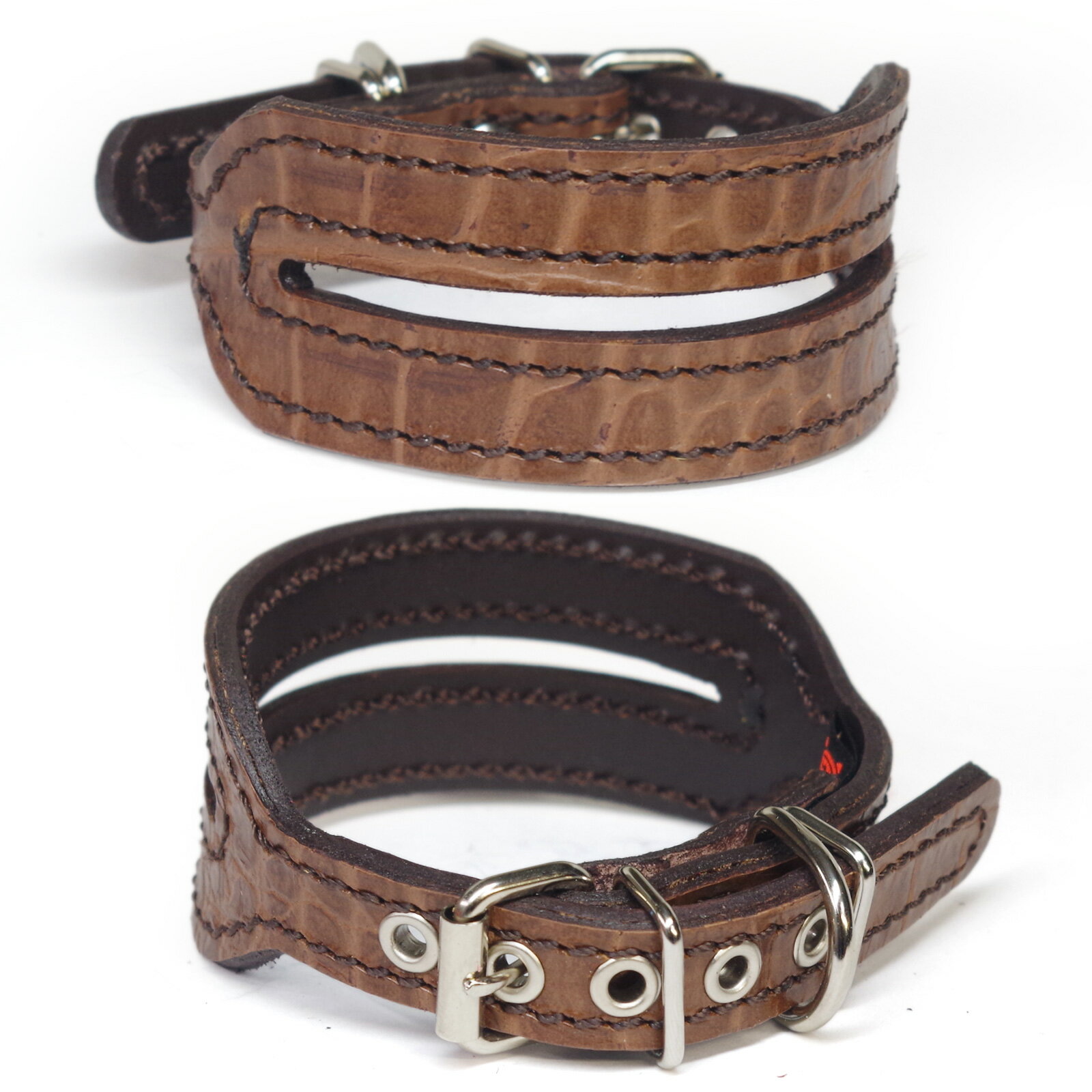 Leather （Small Dogs） - アウトレット：イタグレミニピン用革首輪(23cm)1787