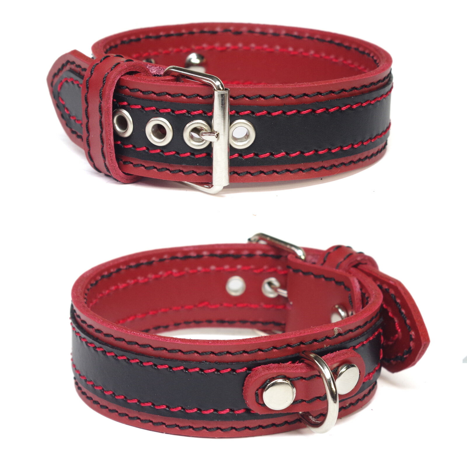 Leather （Small Dogs） - アウトレット：小型犬イタグレミニピン用革首輪(27cm)1790