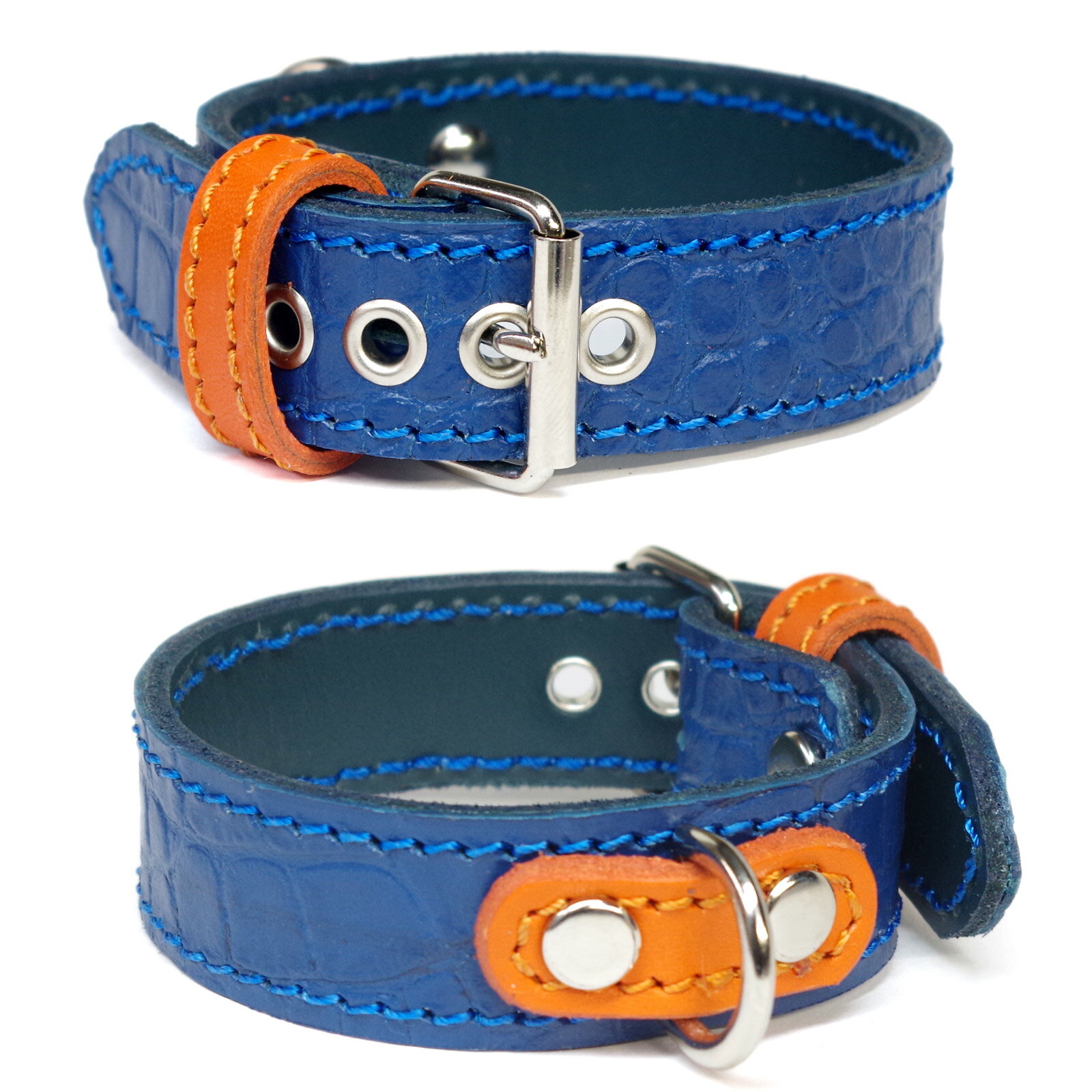 アウトレット：小型犬イタグレミニピン用革首輪(24cm)1808