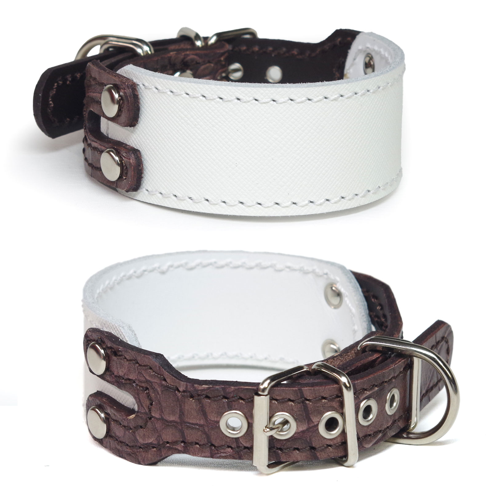 Leather （Small Dogs） - アウトレット：イタグレミニピン用革首輪(27cm)1839