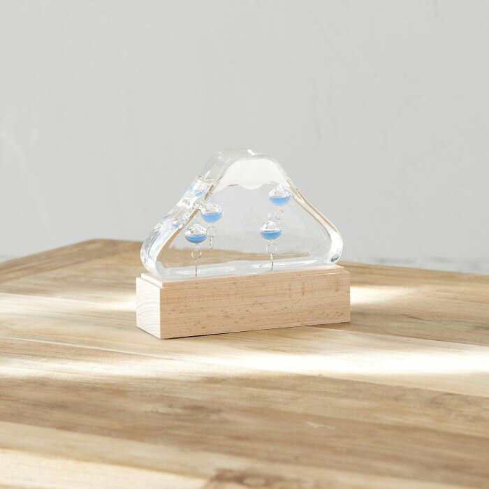 【 北欧 インテリア雑貨 おしゃれ 置物 新築祝い 人気 モダン 】 ガラスフロート 温度計 富士山 リビング 居間 デスク 寝室 玄関 周り 癒しグッズ 癒し おしゃれ雑貨 雑貨 ラッピング・のし対応 北欧雑貨 おすすめ 父の日 母の日 開店祝い 開業祝い 引っ越し祝い