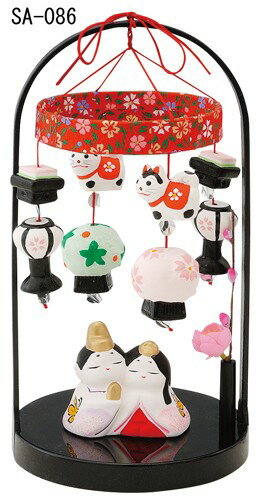 おひなさま お雛様 ひな祭り 置物 陶器 【 平安 つるし雛 】 人形 雛人形 ひな人形 コンパクト ミニ 今どき おしゃれ インテリア かわいい 子供部屋 居間 玄関 カウンター 周り 【 季節感を味わう 大人かわいい インテリア雑貨 】 縁起物 雑貨