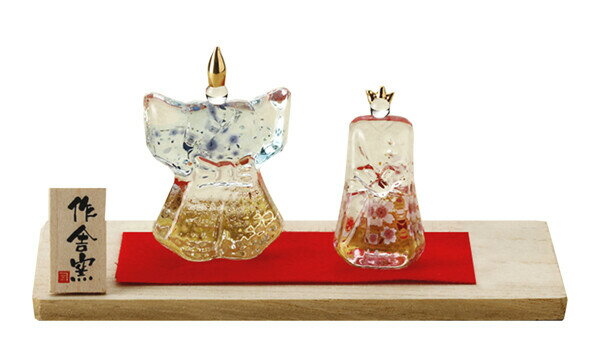 楽天市場】クリスタル ガラス 雛人形（インテリア小物・置物