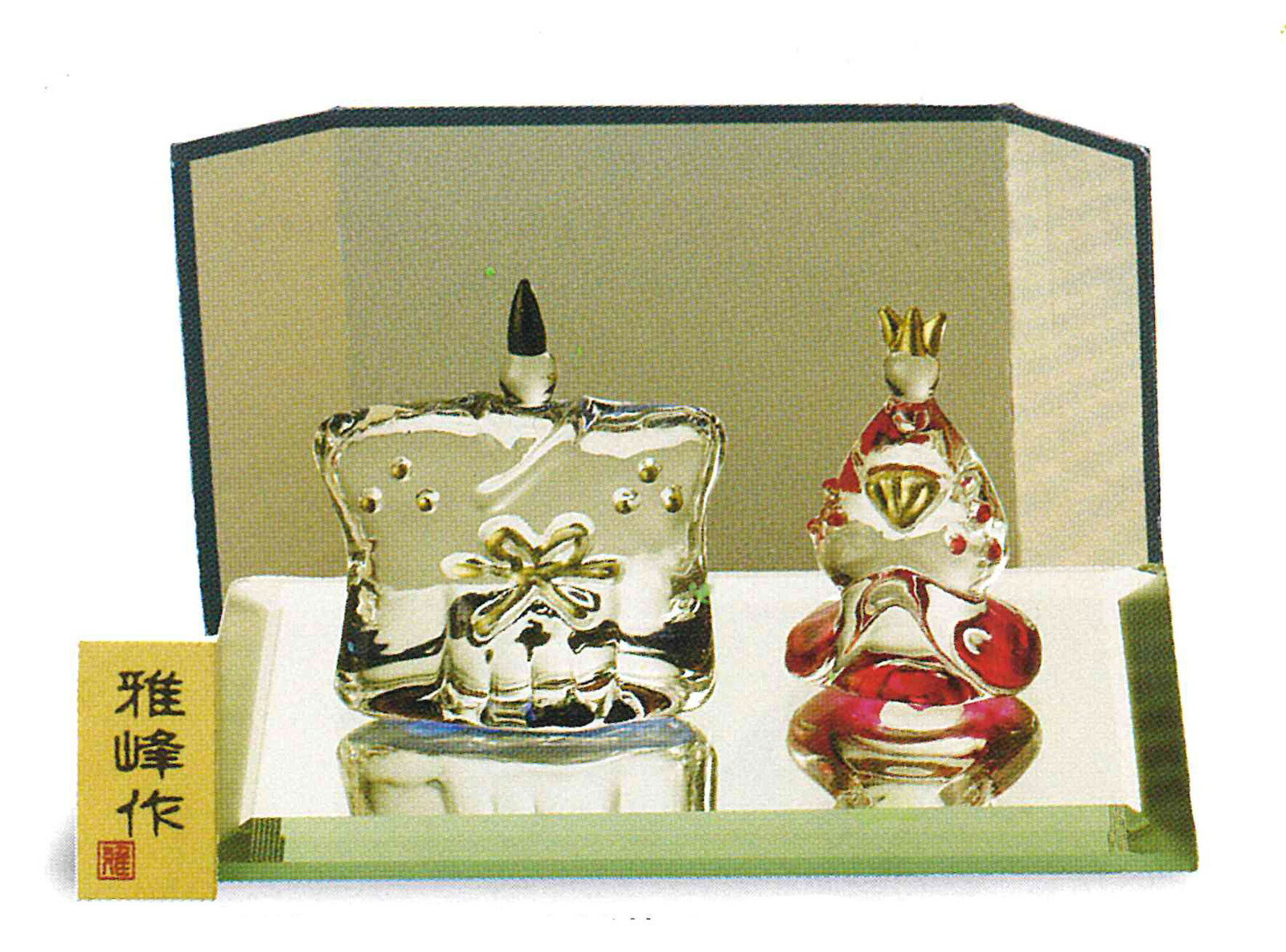 ひな人形 クリスタル ガラス モダン コンパクト ミニ ミニチュア 【 硝子 立雛飾り】 今どき 人気 おひなさま お雛様 ひな祭り 置物 人形 雛人形 雑貨 かわいい 子供部屋 居間 玄関 カウンター 周り 【 季節感を味わう 大人かわいい雑貨 インテリア雑貨 おしゃれ 】 縁起物